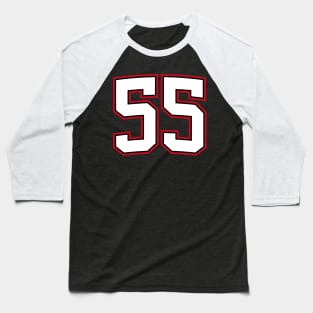 Number Fifty Five 55 Baseball T-Shirt